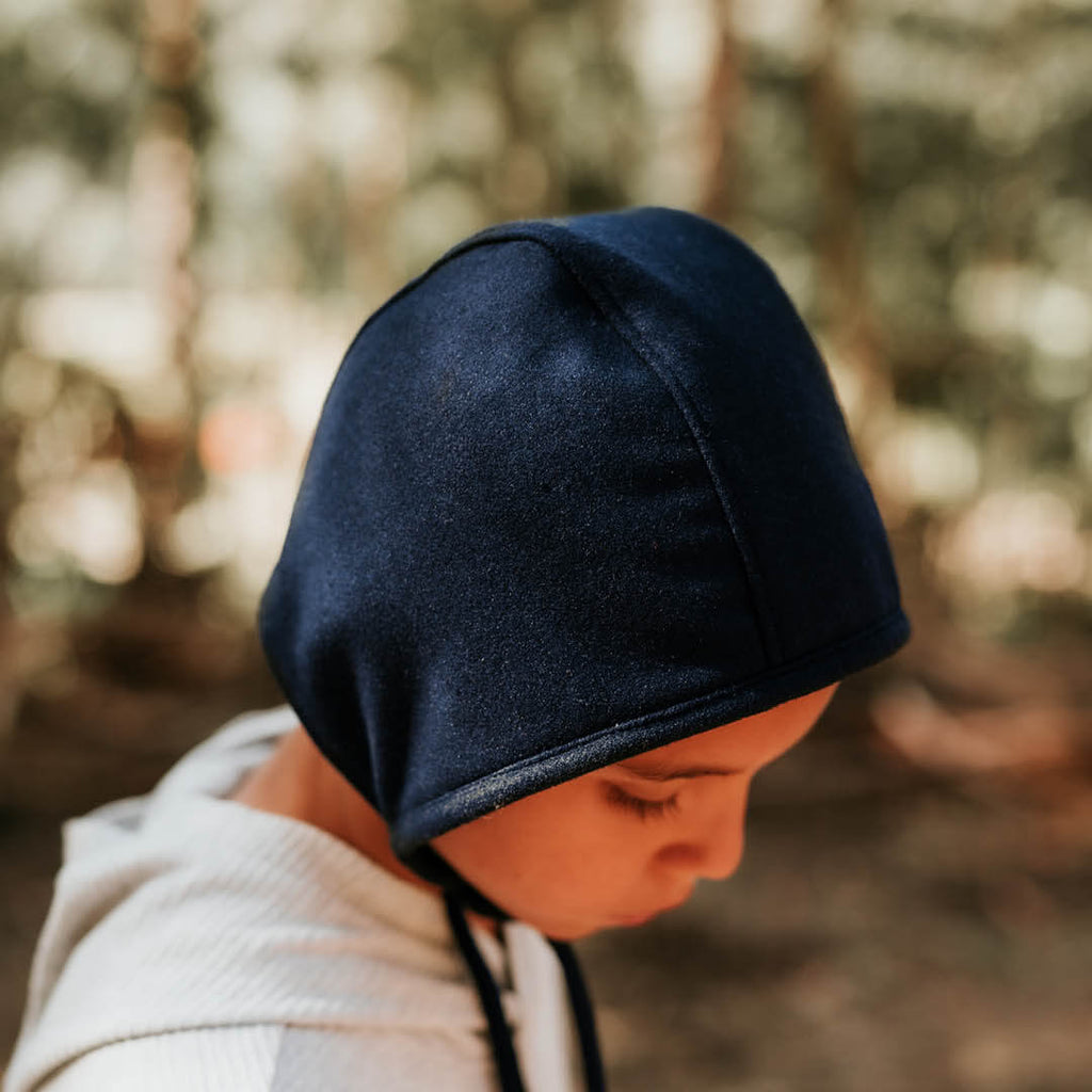 Winter Bedhead Bonnet Reversible Ralph/Navy