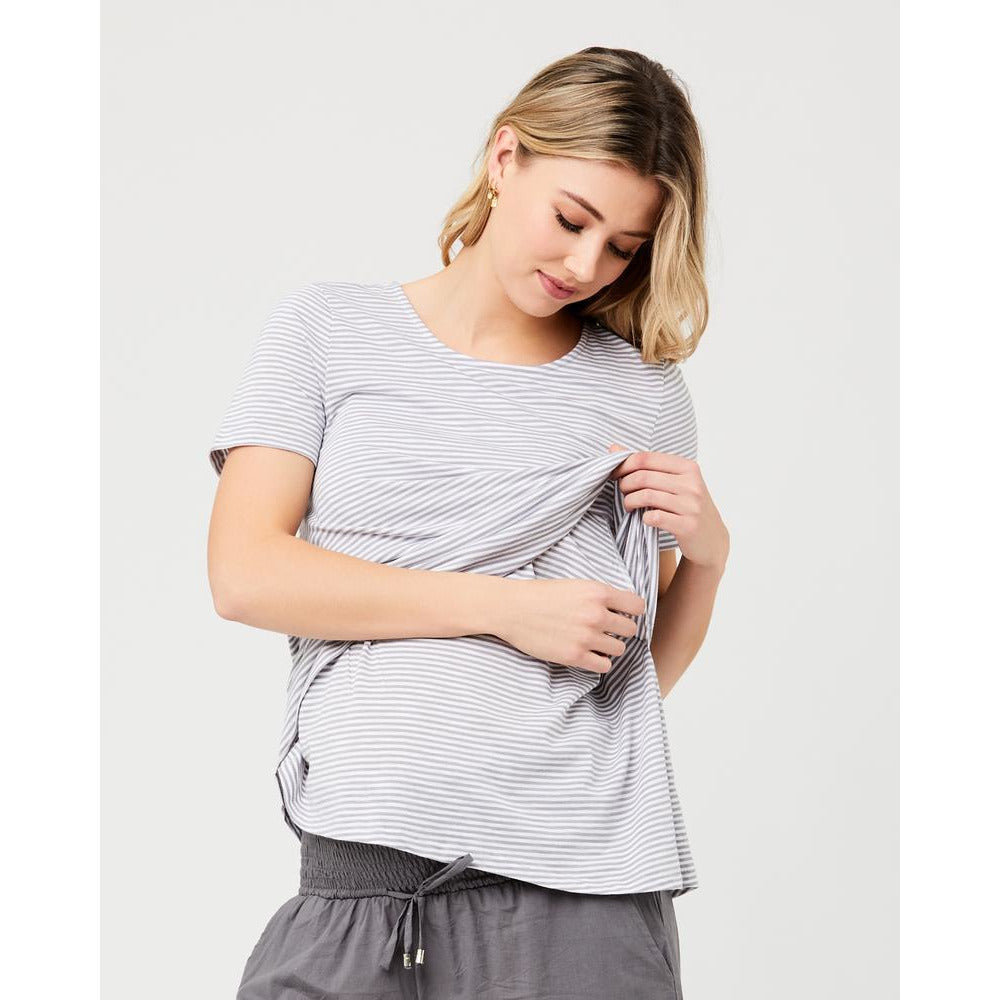 Ripe Tee Maison Nursing Grey/White