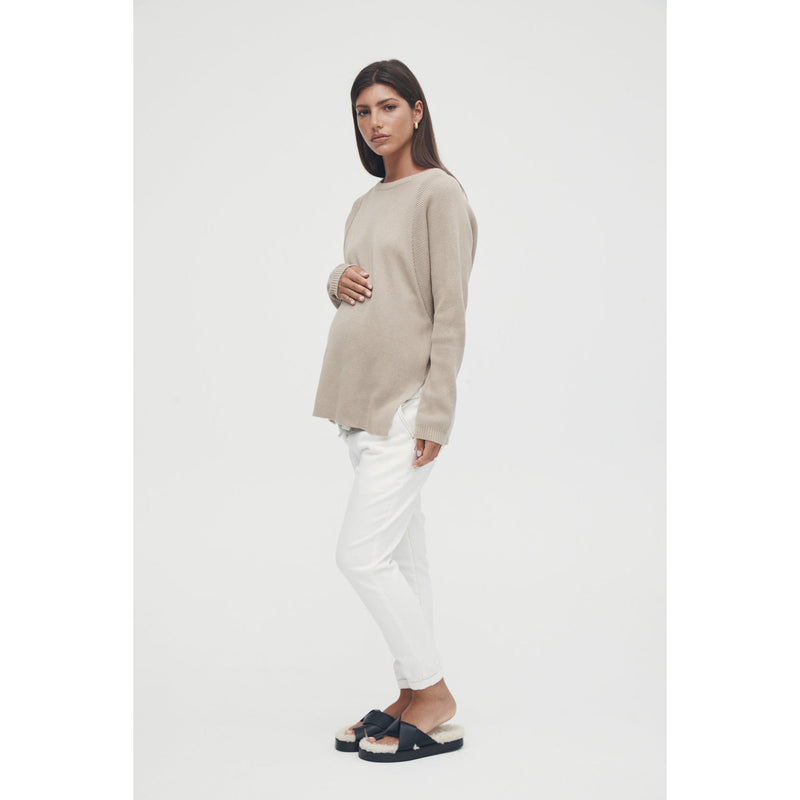 Legoe Jumper Batwing Knit Wheat