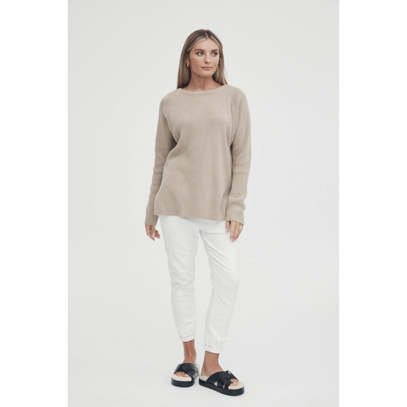 Legoe Jumper Batwing Knit Wheat