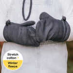 A Bedhead Fleece Mittens Denim