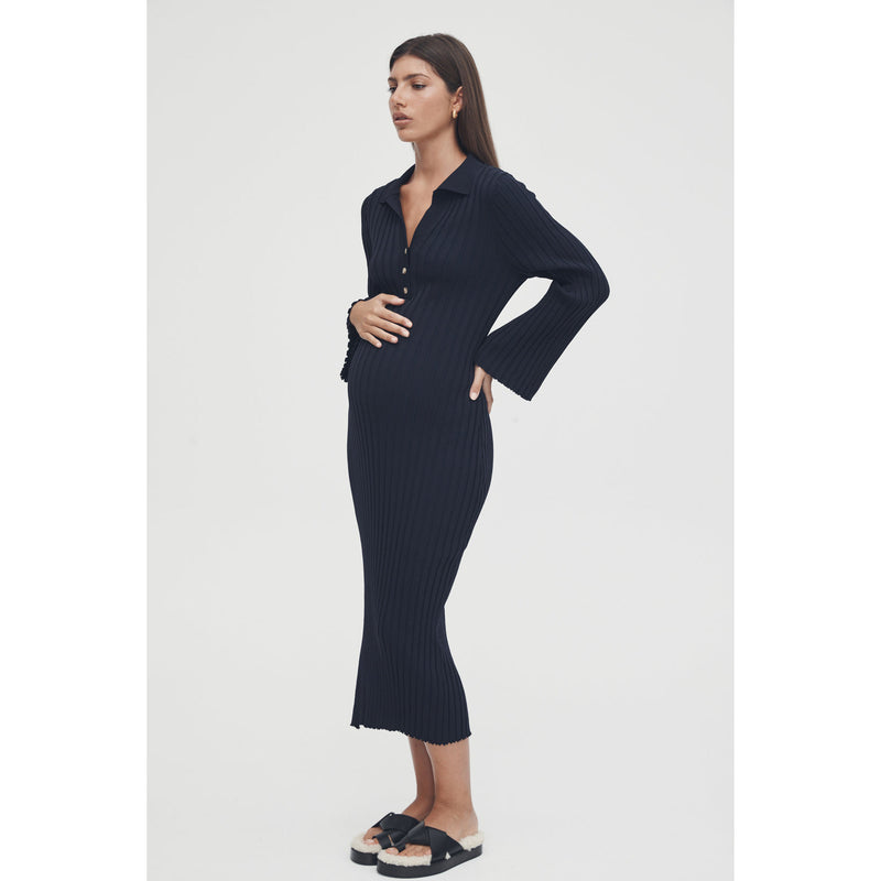 Legoe Dress Luxe L/S Polo Navy