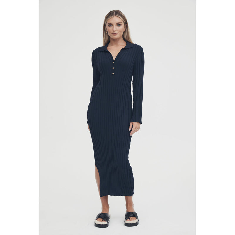 Legoe Dress Luxe L/S Polo Navy