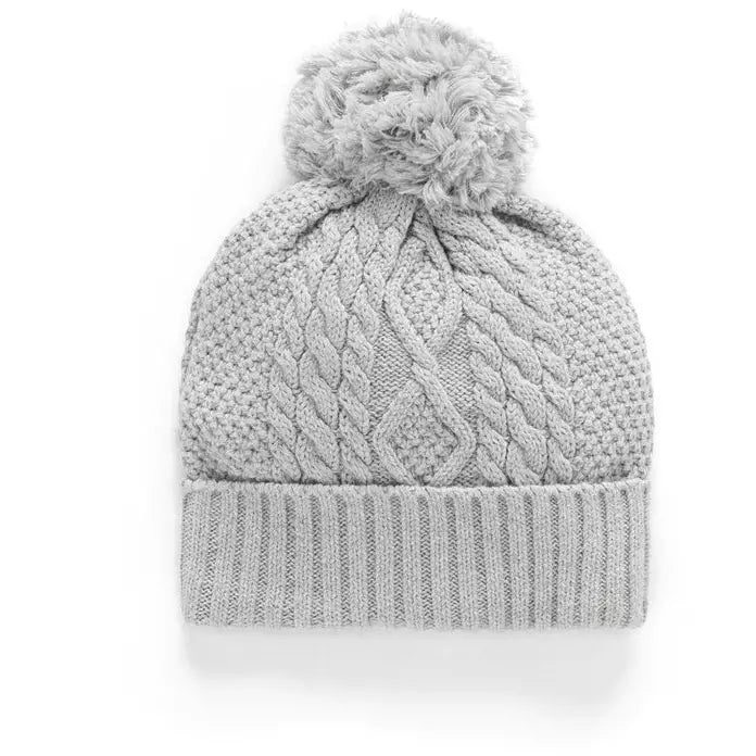 New Purebaby Beanie Cable Grey