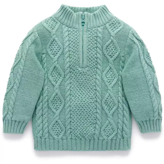 New Purebaby Jumper Cable Moss