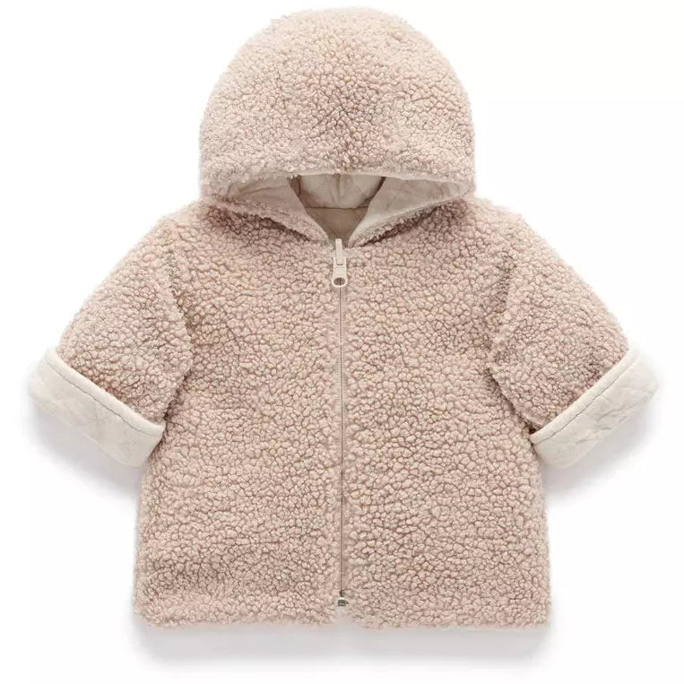 New Purebaby Jacket Fluffy Camel