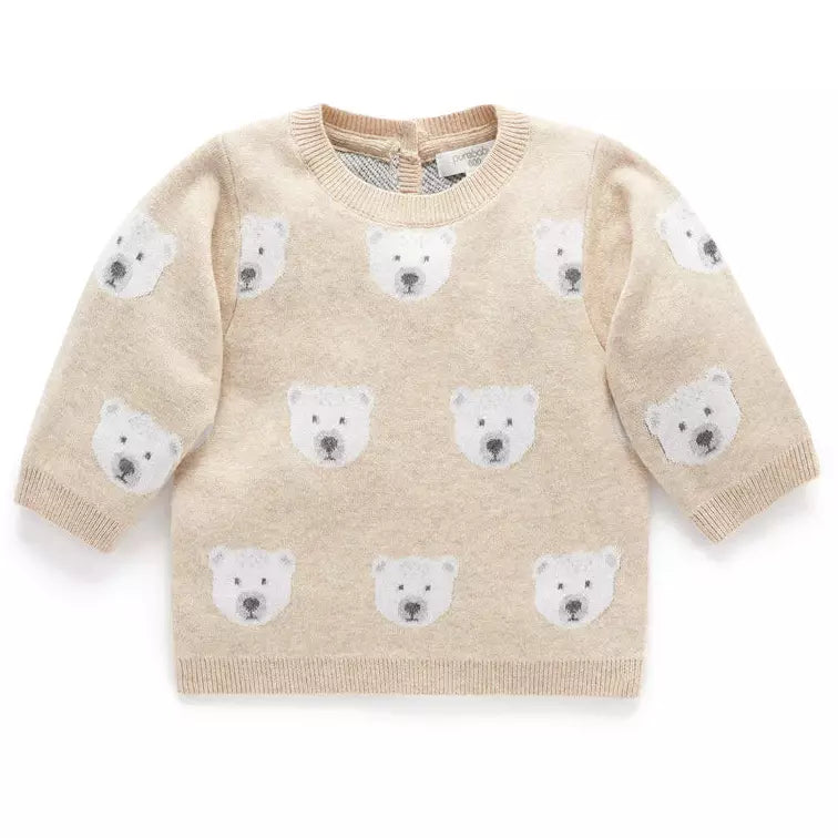 New Purebaby Jumper Polar Bear