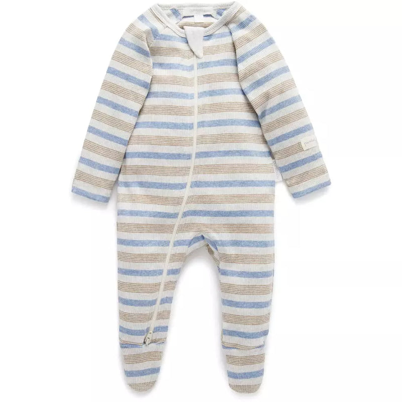 New Purebaby Growsuit Artic Stripe