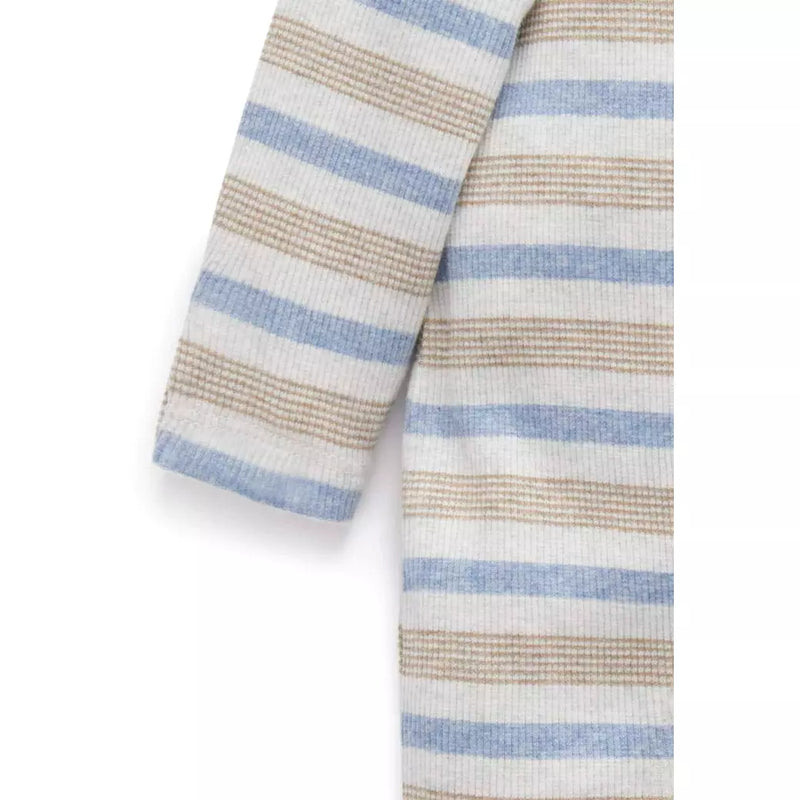 New Purebaby Growsuit Artic Stripe