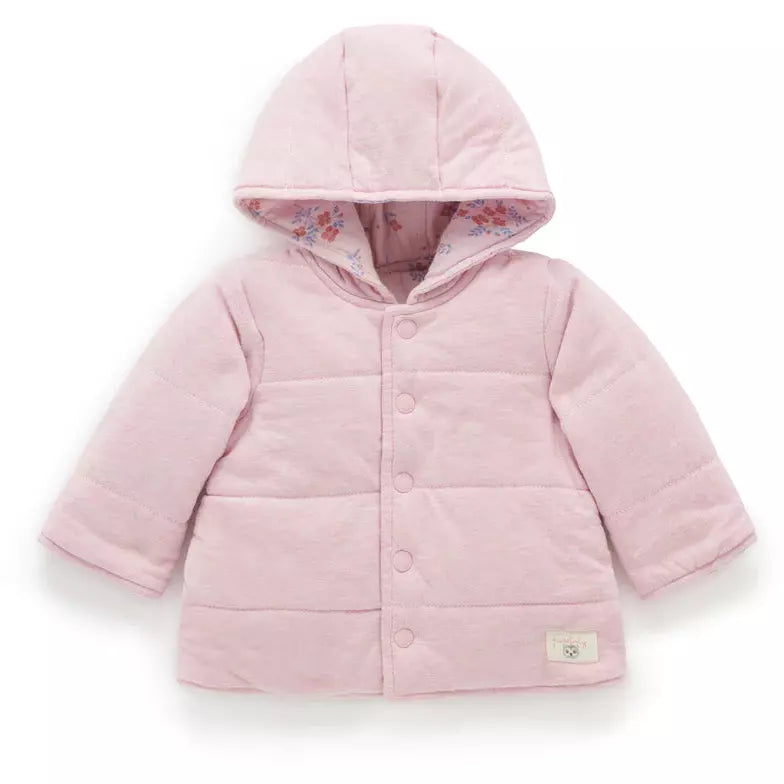 New Purebaby Jacket Reversible Dusk Posie