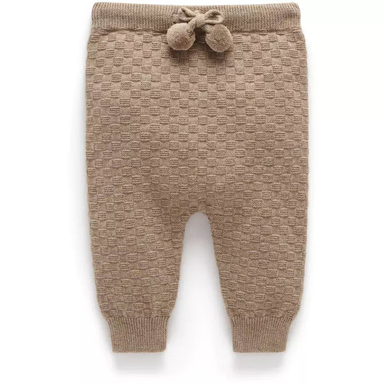 New Purebaby Legging Textured Knit Cinnamon