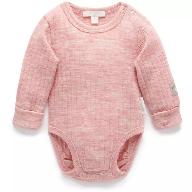 New Purebaby Merino Bodysuit Rosie