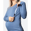 Cadenshae Long Sleeve Bamboo Top - Baltic Blue