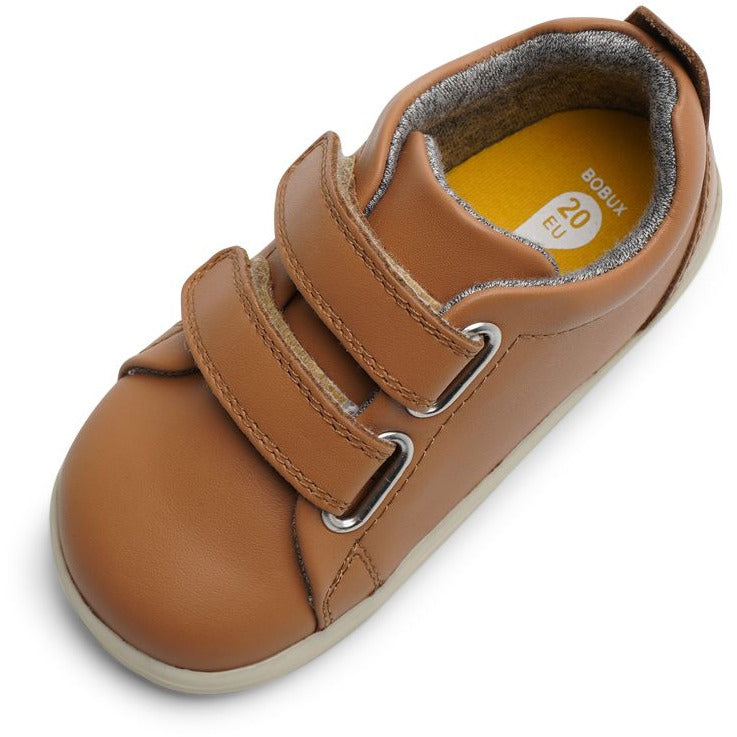 Bobux First Walker Step Up Trainer Grass Court Caramel