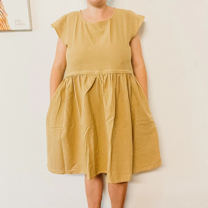 Rumi & Sol Chloe Dress Mustard