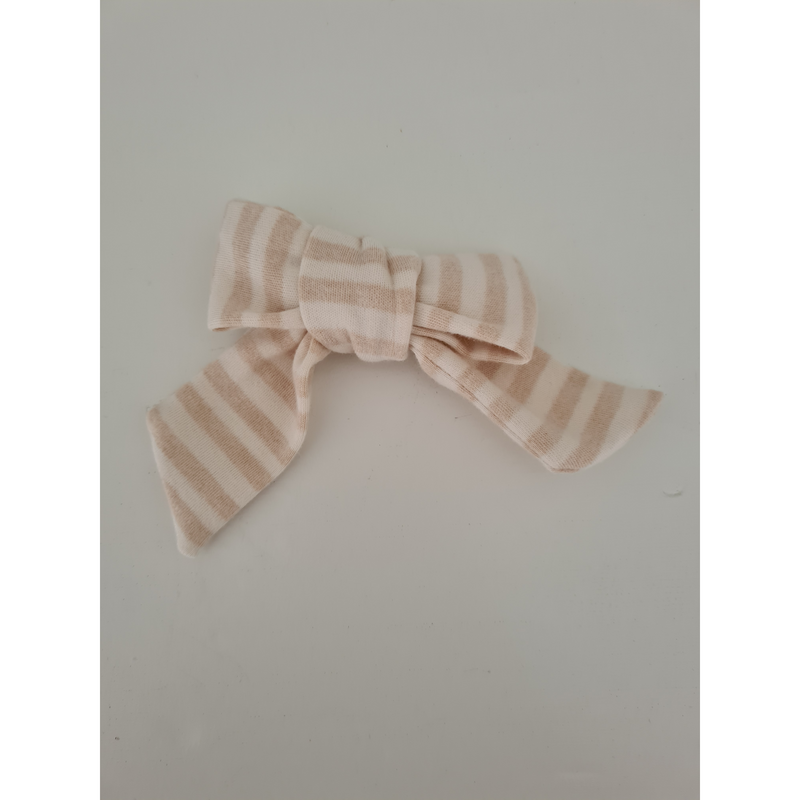 Piper Bug Hair Bow Clip - Stripes