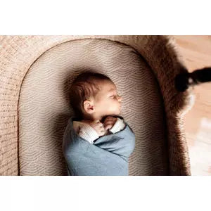 Pop Ya Tot Organic Muslin Swaddle Chambray
