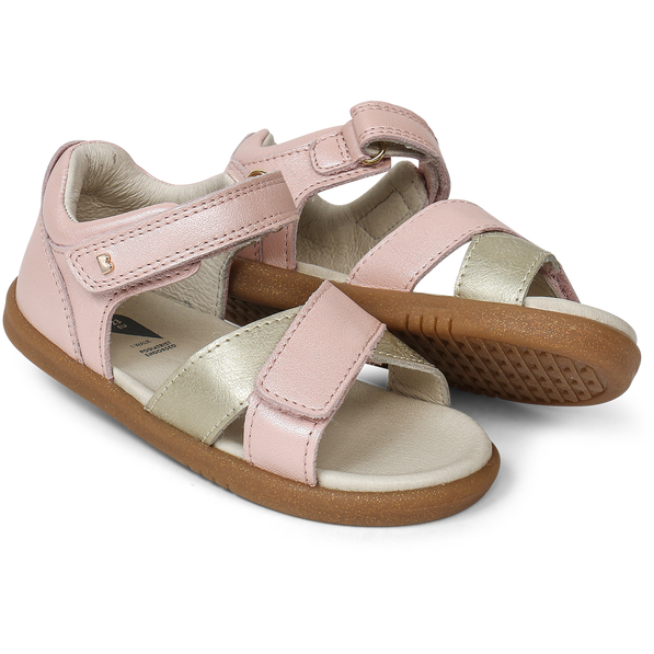 SALE Bobux I Walk Sandal Sail Seashell Shimmer + Gold