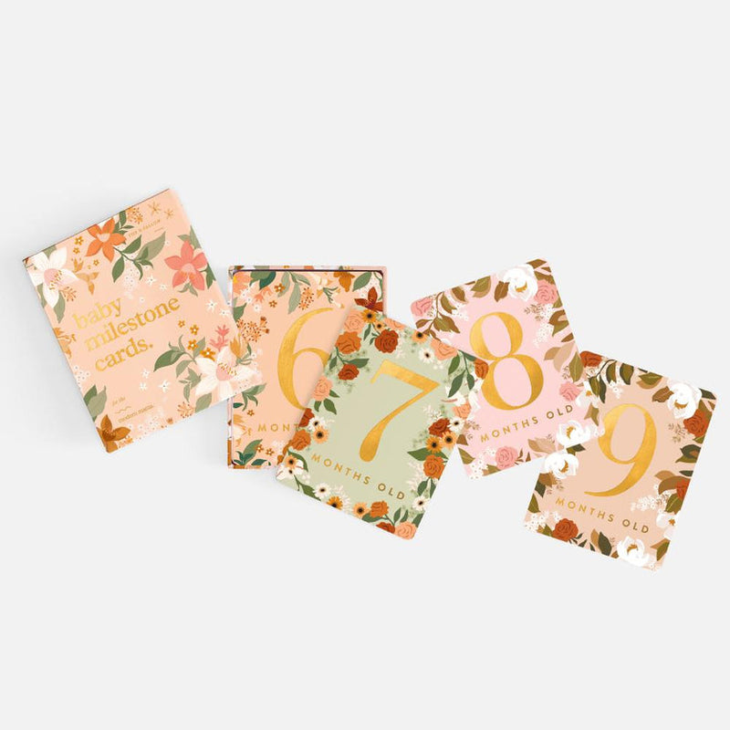 Fox & Fallow Milestone Cards Floral