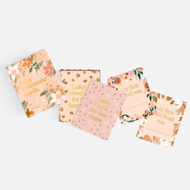 Fox & Fallow Milestone Cards Floral