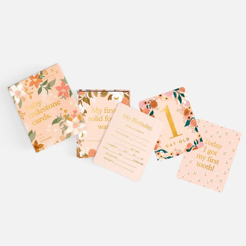 Fox & Fallow Milestone Cards Floral