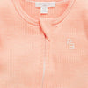 Purebaby Rib Growsuit Orange Stripe