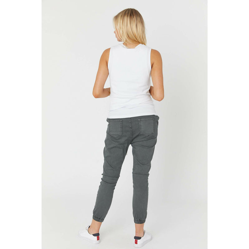 Legoe Denim Jogger Washed Khaki