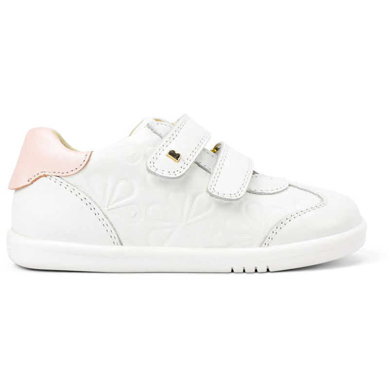 Bobux I Walk Trainer Sprite Embossed White/Seashell Shimmer