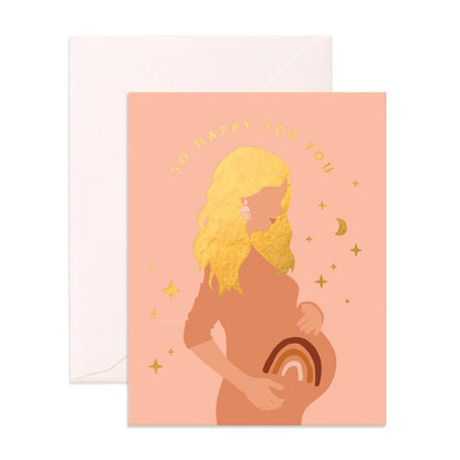 Fox & Fallow Card Rainbow Baby