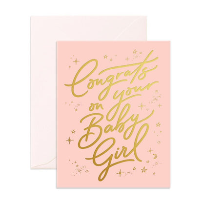 Fox & Fallow Card Congrats Baby Girl