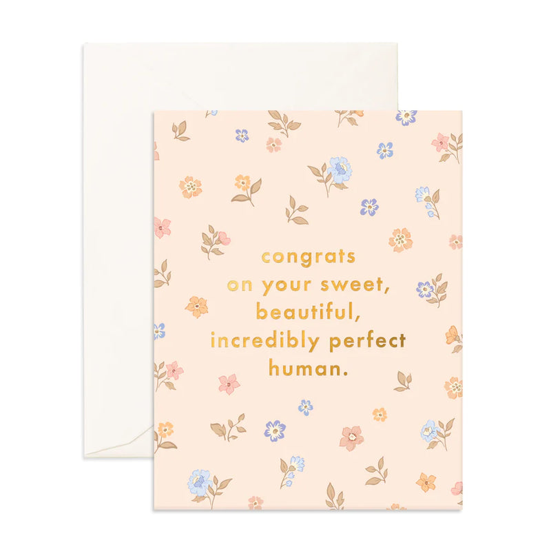 Fox & Fallow Card Congrats Sweet Human