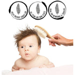 Shellamy baby 3 piece Wooden brush & comb set