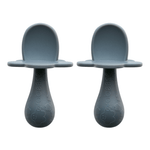 Grabease Silicon Spoon Set Grey