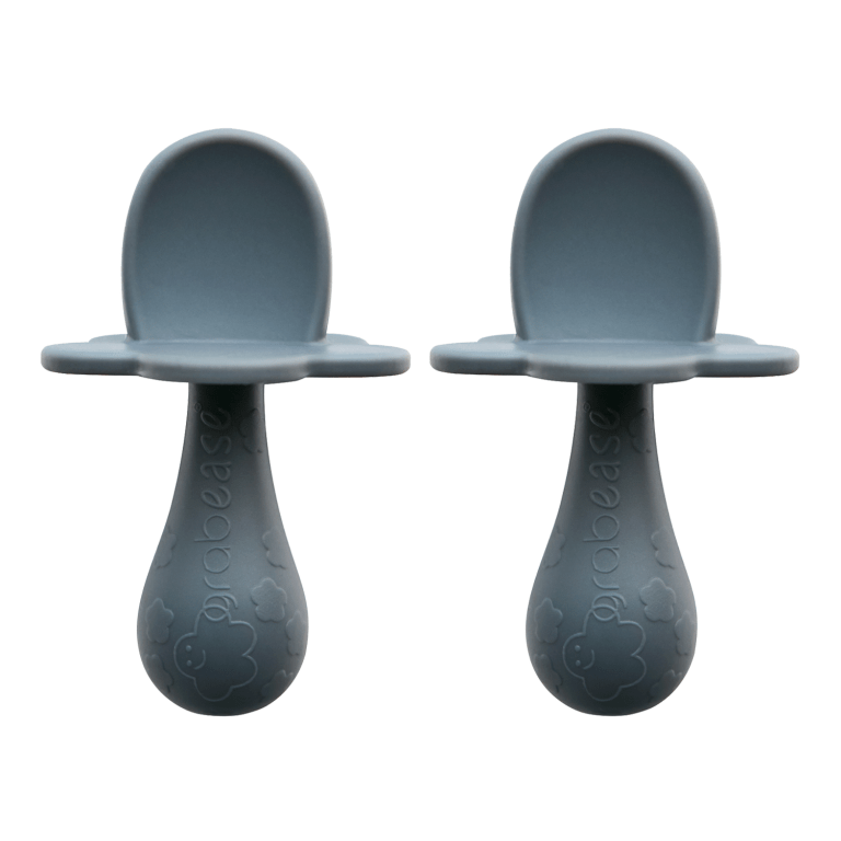 Grabease Silicon Spoon Set Grey