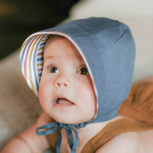 Bedhead Baby Bonnet Reversible Sammy/Steele