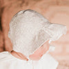 Bedhead Baby Bonnet Reversible Ruffle Willow/Blanc