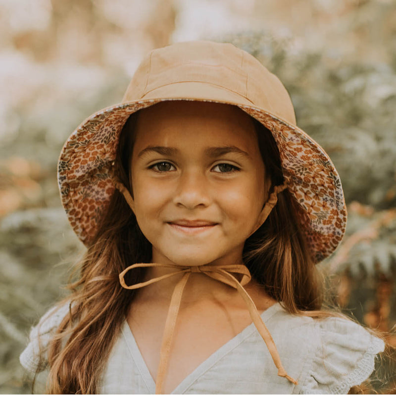 Sale Bedhead Kids Linen Reversible Sun Hat Mabel/Maize