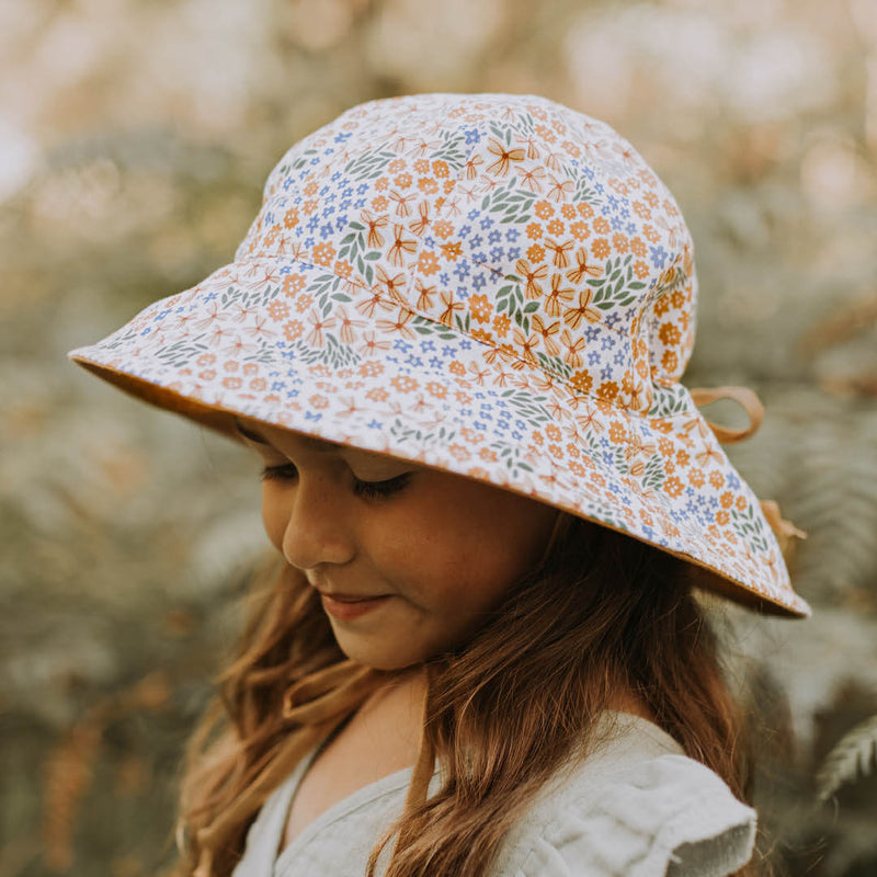 Sale Bedhead Kids Linen Reversible Sun Hat Mabel/Maize