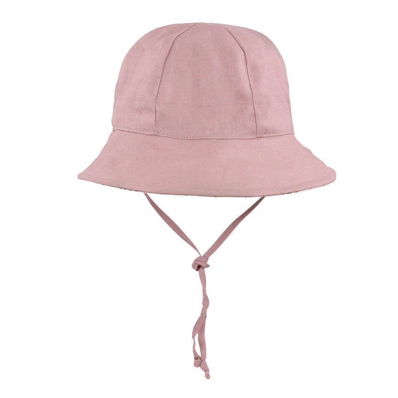 Sale Bedhead Kids Linen Reversible Hat Paige/Rosa