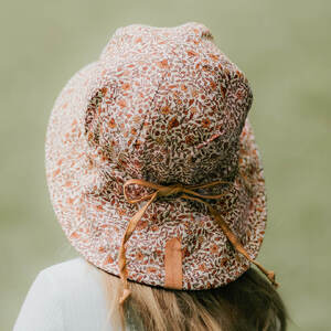 Bedhead Reversible Linen Panelled Bucket Hat Mary/Maize