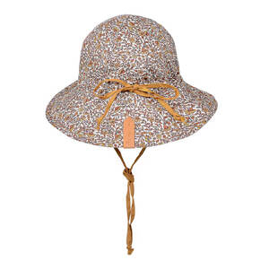 Bedhead Reversible Linen Panelled Bucket Hat Mary/Maize