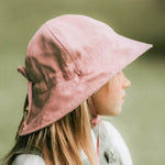 Bedhead Reversible Linen Panelled Bucket Hat Penelope/Rosa