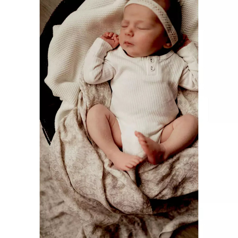 Pop Ya Tot Organic Muslin Swaddle Chantilly Lace