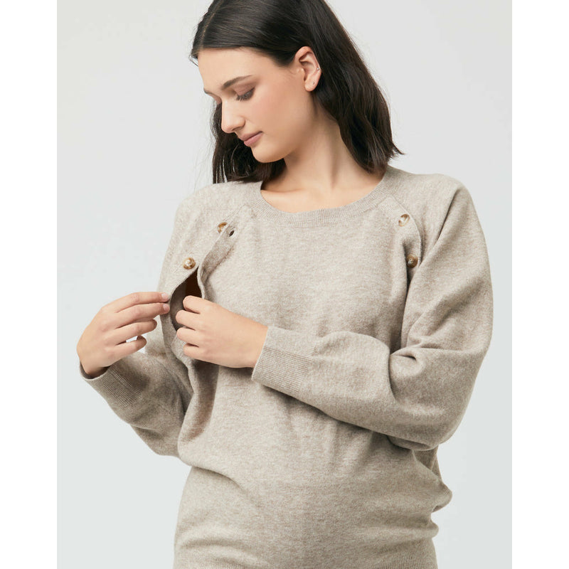Ripe Megan Nursing Knit Latte
