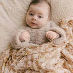 Fox & Fallow Organic Muslin Wrap Swaddle Sweet Pea