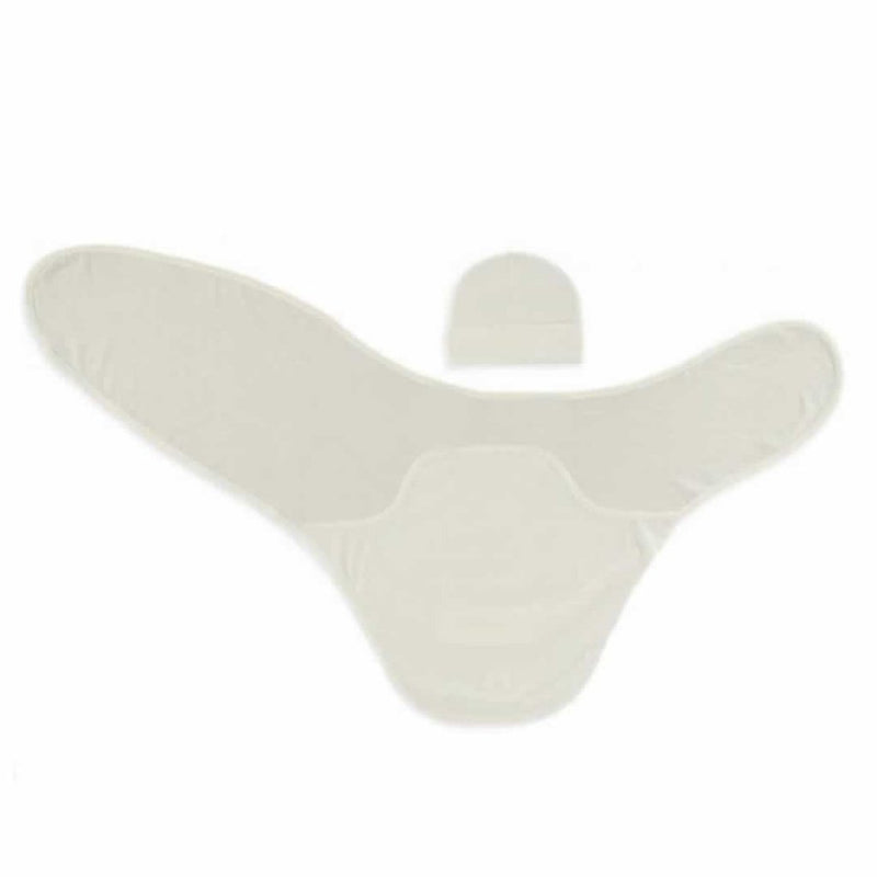 merino kids cocooi babywrap & beanie - cream