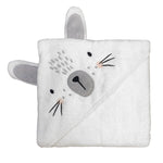 Mister Fly Hooded Towel White Bunny
