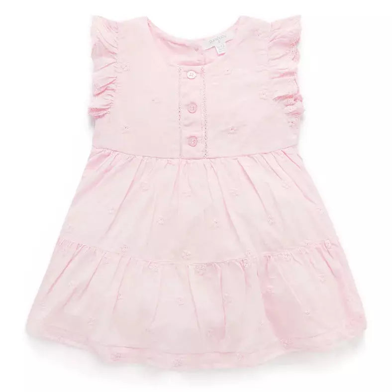 Sale Purebaby Frangipani Broderie Dress