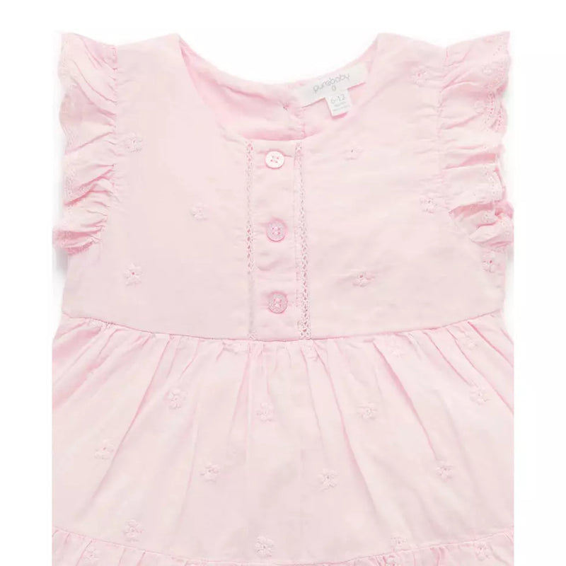 Sale Purebaby Frangipani Broderie Dress