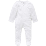 Purebaby Baby Essential Growsuit White